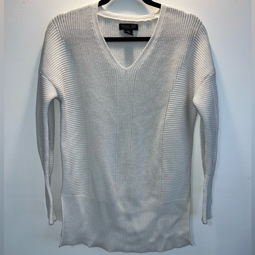 Women’s Rachel Zoe White Tunic Knit Sweater